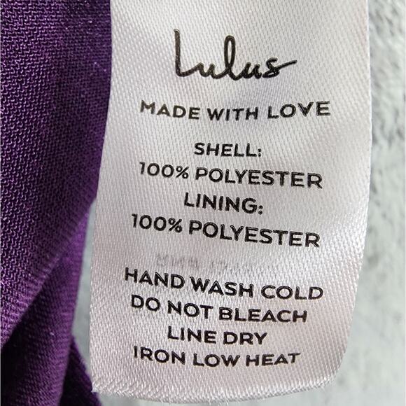 NEW Lulus Dress Womens XS Purple Muse Moment Crushed Velvet One-Shoulder Mini - Picture 6 of 11